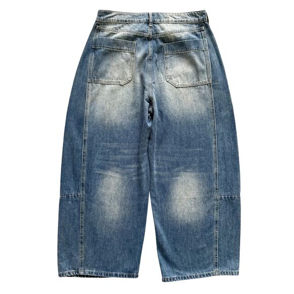 Lov Mor Barrel Jeans Womens size M 8 10 baggy Boho baggy skater hipster retro - Picture 12 of 12